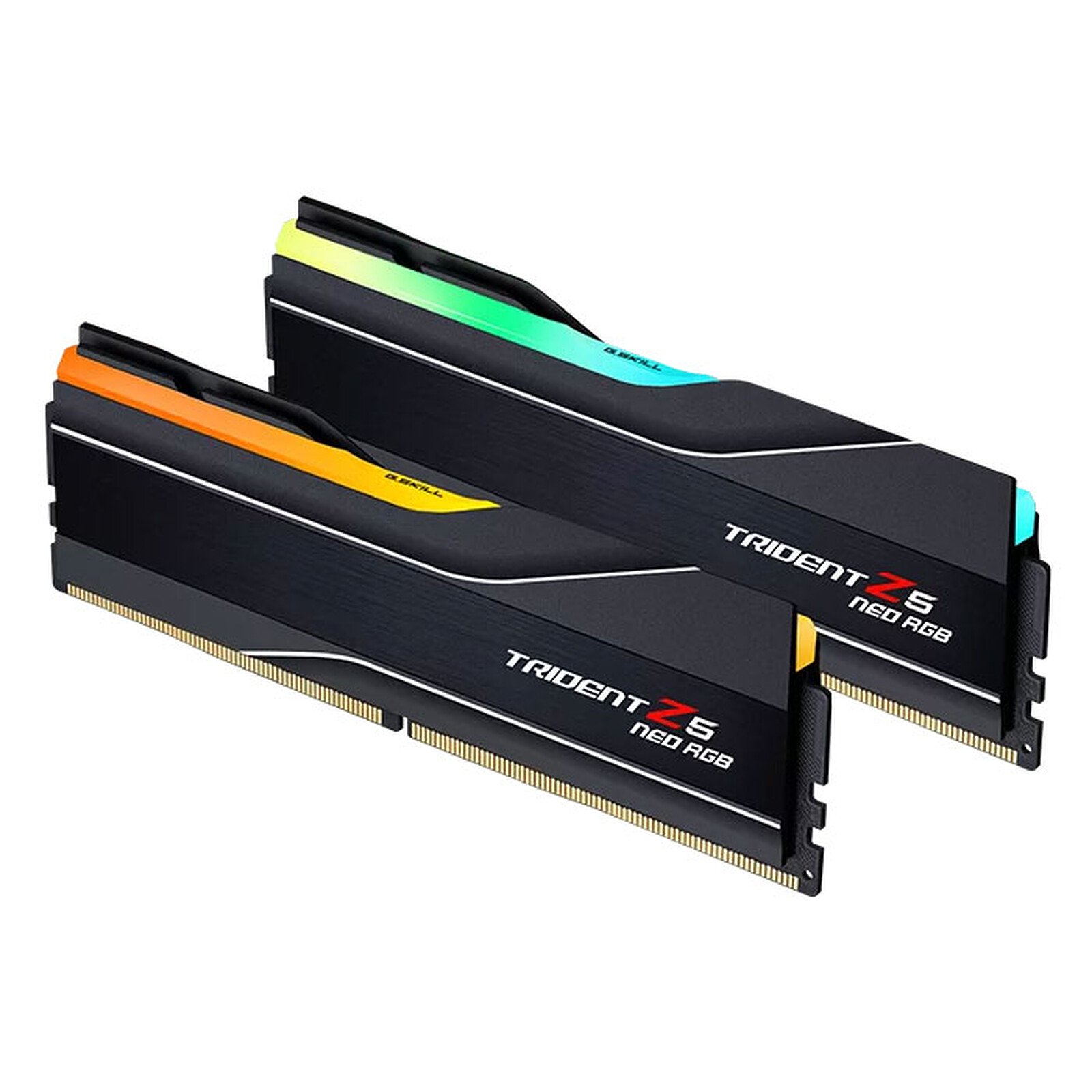 Kit Barrettes mémoire 64Go (2x32Go) DIMM DDR5 G.Skill Trident Z5 RGB 6000MHz (Noir)