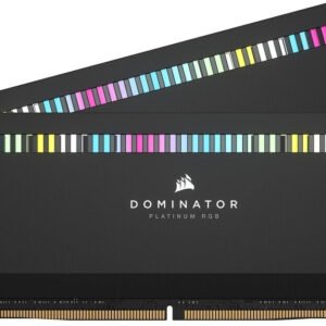 Kit Barrettes mémoire 32Go (2x16Go) DIMM DDR5 Corsair Dominator Platinum RGB 6000MHz (Noir)