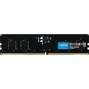 Barrette mémoire 8Go DIMM DDR5 Crucial  4800MHz (Noir)