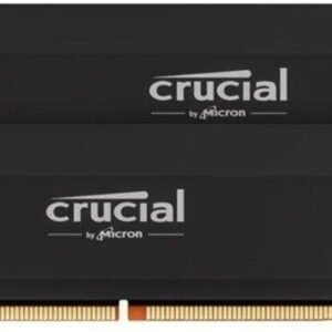 Kit Barrettes mémoire 64Go (2x32Go) DIMM DDR5 Crucial Pro OC Gaming 6000MHz (Noir)