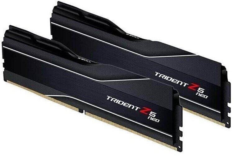 Kit Barrettes mémoire 32Go (2x16Go) DIMM DDR5 G.Skill Trident Z5 Neo 6000MHz CL32 AMD Expo (Noir)