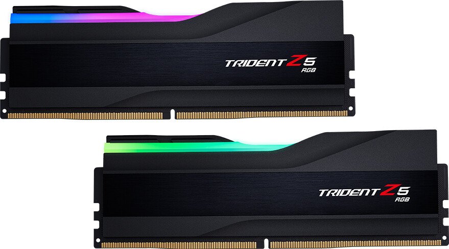 Kit Barrettes mémoire 32Go (2x16Go) DIMM DDR5 G.Skill Trident Z5 RGB 6000MHz (Noir) CL36