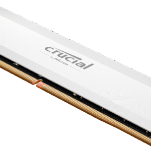 Barrette mémoire 16Go DIMM DDR5 Crucial Pro OC Gaming 6000MHz (Blanc)