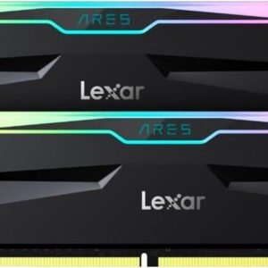 Kit Barrettes mémoire 32Go (2x16Go) DIMM DDR4 Lexar Ares RGB  3600Mhz (Noir)