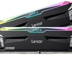 Kit Barrettes mémoire 32Go (2x16Go) DIMM DDR5 Lexar Ares RGB  6400MHz (Noir)