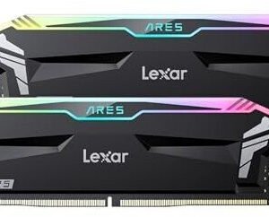 Kit Barrettes mémoire 32Go (2x16Go) DIMM DDR5 Lexar Ares RGB 6800MHz (Noir)