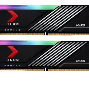 Kit Barrettes mémoire 64Go (2x32Go) DIMM DDR5 PNY XLR8 Gaming Epic-X RGB 6000MHz (Noir)