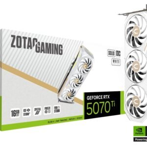 Carte Graphique Zotac Gaming GeForce RTX 5070 Ti Solid Core OC White
