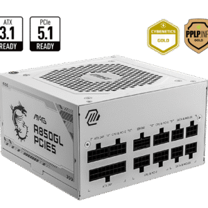 Alimentation ATX MSI Mag A850GL PCIe5 - 850W (Blanc)