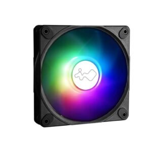 Ventilateur de boitier InWin Luna AL RGB - 12cm (Noir)
