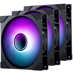 Lot de 3 Ventilateurs de boitier Phanteks M25 Gen2 RGB - 14cm (Noir)