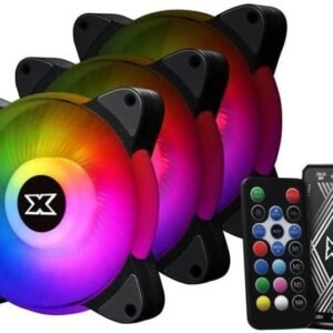 Lot de 3 Ventilateurs de boitier Xigmatek Galaxy III Essential RGB (Noir)