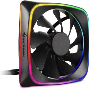 Ventilateur de boitier Sharkoon RGB Shark Lights RGB - 12cm (Noir)
