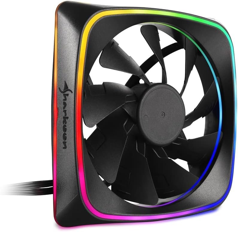 Ventilateur de boitier Sharkoon RGB Shark Lights RGB - 12cm (Noir)