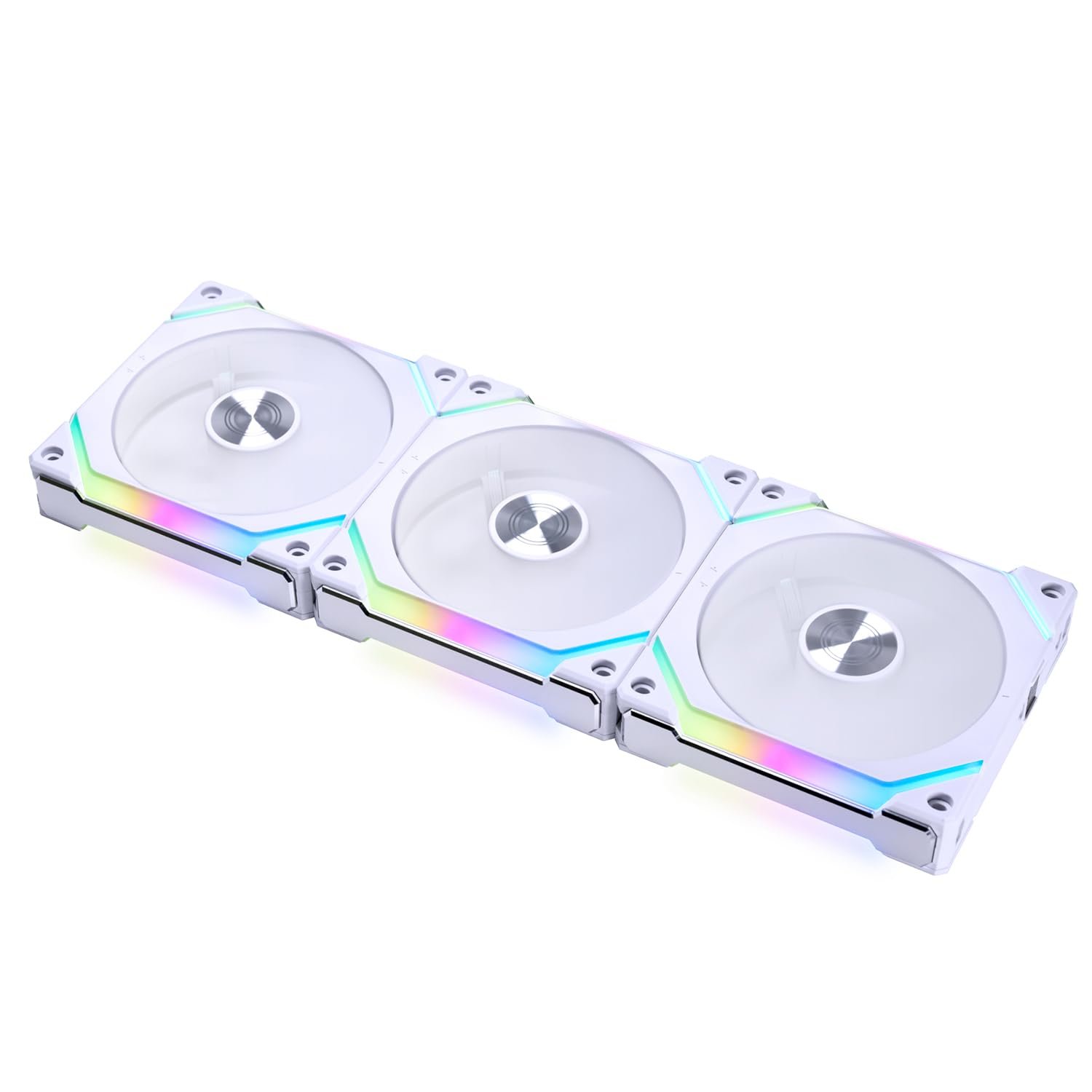 Lot de 3 Ventilateurs de boitier Lian Li Uni Fan SL V2 RGB - 12cm (Blanc)