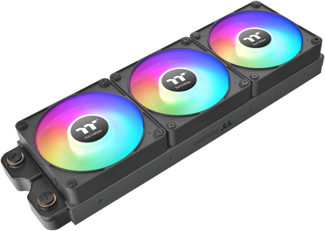 Lot de 3 Ventilateurs de boitier Thermaltake CT EX RGB - 12cm (Noir)