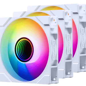 Lot de 3 Ventilateurs de boitier Phanteks M25 Gen2 Reverse RGB - 12cm (Blanc)