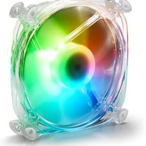 Ventilateur de boitier Sharkoon Shark Disc RGB - 12cm (Transparent)
