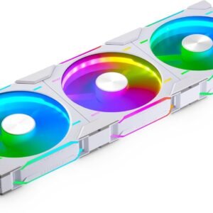 Lot de 3 Ventilateurs de boitier Phanteks D30 Regular Airflow RGB - 12cm (Blanc)