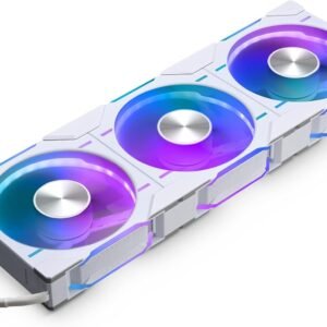 Lot de 3 Ventilateurs de boitier Phanteks D30 Reverse Airflow RGB - 14cm (Blanc)