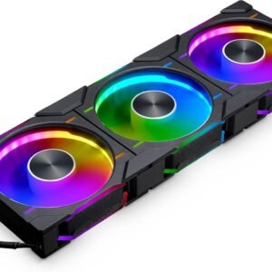 Lot de 3 Ventilateurs de boitier Phanteks D30 Regular Airflow RGB - 12cm (Noir)
