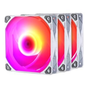 Lot de 3 Ventilateurs de boitier Phanteks PH-F140 SK RGB 14cm (Blanc)