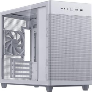 Boitier Mini Tour Micro ATX Asus Prime AP201 avec panneau vitré (Blanc)