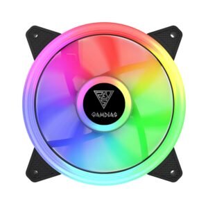 Ventilateur de boitier Gamdias Aeolus M2 RGB 12cm (Noir)