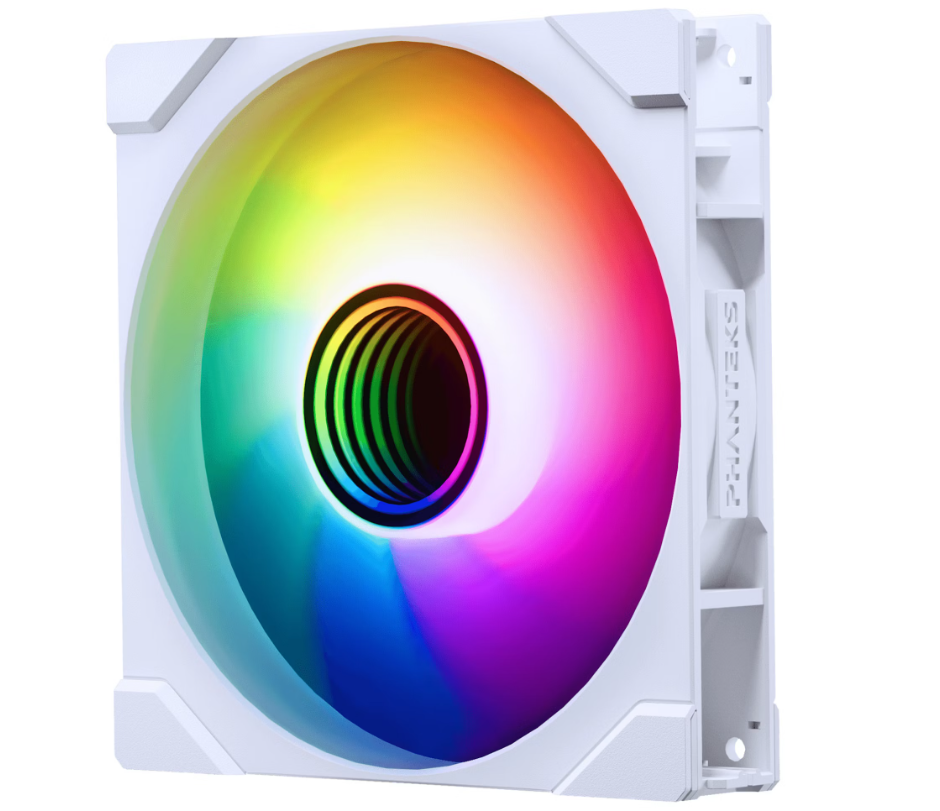 Ventilateur de boitier Phanteks M25 Gen2 Reverse RGB - 14cm (Blanc)