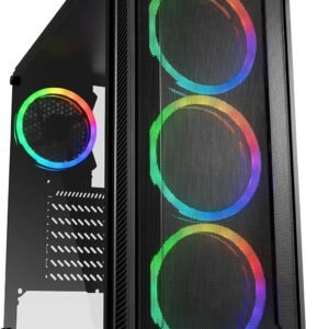 Boitier Moyen Tour ATX Sharkoon TG4M RGB avec panneau vitré (Noir)