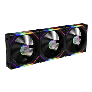Lot de 3 Ventilateurs de boitier Gamdias Aeolus P2 RGB - 12cm (Noir)