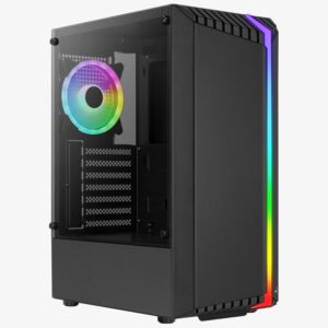 Boitier Moyen Tour ATX AeroCool Bionic-G avec panneau vitré (Noir)