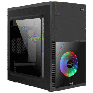 Boitier Mini Tour Micro ATX AeroCool CS-105 Cosmo-C RGB avec panneaux vitrés (Noir)