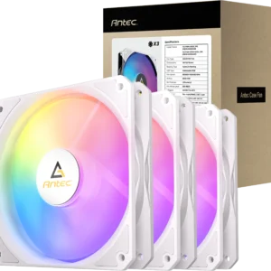 Lot de 3 Ventilateurs de boitier Antec P12 RGB - 12cm (Blanc)