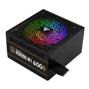 Alimentation ATX Gamdias Kratos M1-600B RGB - 600W (Noir) Bronze