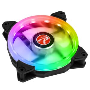 Ventilateur de boitier Raijintek Iris 12 Rainbow Orcus RGB PWM 12cm (Noir)