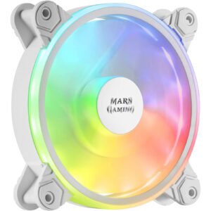 Ventilateur boitier Mars Gaming MFX RGB 12cm (Blanc)