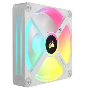 Ventilateur de boitier Corsair iCue Link QX RGB - 12cm (Blanc)