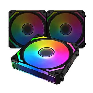 Lot de 3 Ventilateurs de boitier Xigmatek Starlink Ultra RGB (Noir)