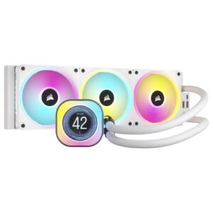 Kit Watercooling AIO Corsair iCue Link H150i LCD RGB - 360mm (Blanc)