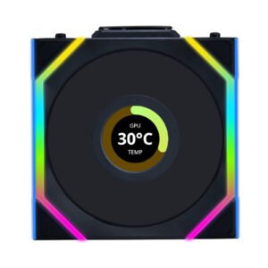 Ventilateur de boitier Lian Li Uni Fan SL Wireless LCD RGB - 12cm (Noir)