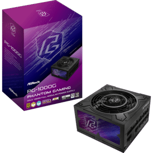 Alimentation ATX ASRock Phantom Gaming - 1000W (Noir)