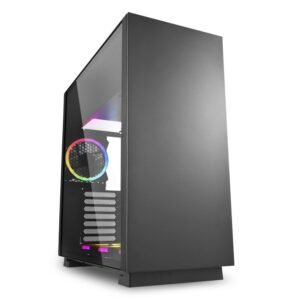 Boitier Moyen Tour ATX Sharkoon Pure Steel RGB avec panneau vitré (Noir)
