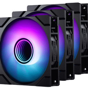 Lot de 3 Ventilateurs de boitier Phanteks M25 Gen2 RGB - 12cm (Noir)