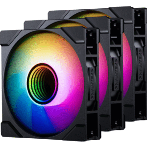 Lot de 3 Ventilateurs de boitier Phanteks M25 Gen2 Reverse RGB - 12cm (Noir)