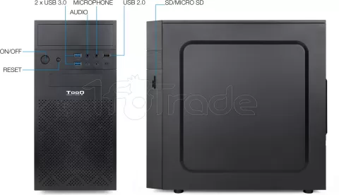 Mini Tour Micro ATX TooQ TQC-4701U3C-B (Noir) – Image 4
