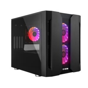 Boitier Cube Micro ATX Chieftec Chieftronic M2 RGB avec panneaux vitrés (Noir)