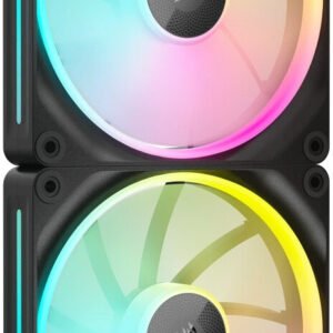 Lot de 2 Ventilateurs de boitier Corsair iCue Link LX RGB - 14cm (Noir)