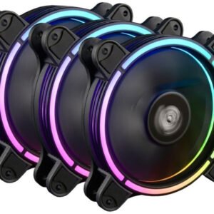 Lot de 3 Ventilateurs de boitier Enermax T.B. AD. RGB - 120mm (Noir)