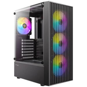Boitier Moyen Tour ATX Antec AX27 Elite RGB avec panneau vitré (Noir)